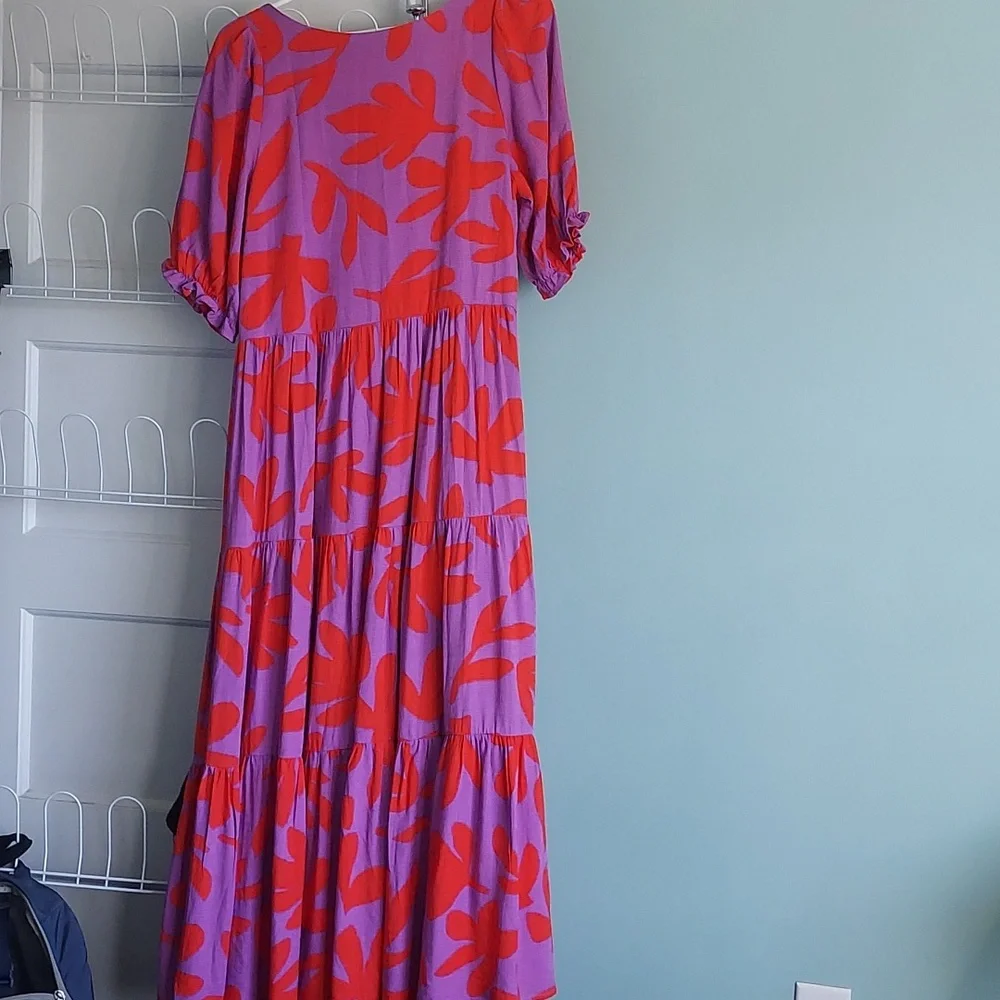 Mister Zimi NWT Luna Midi Dress in Maple Print Size 4 US - Picture 2 of 4